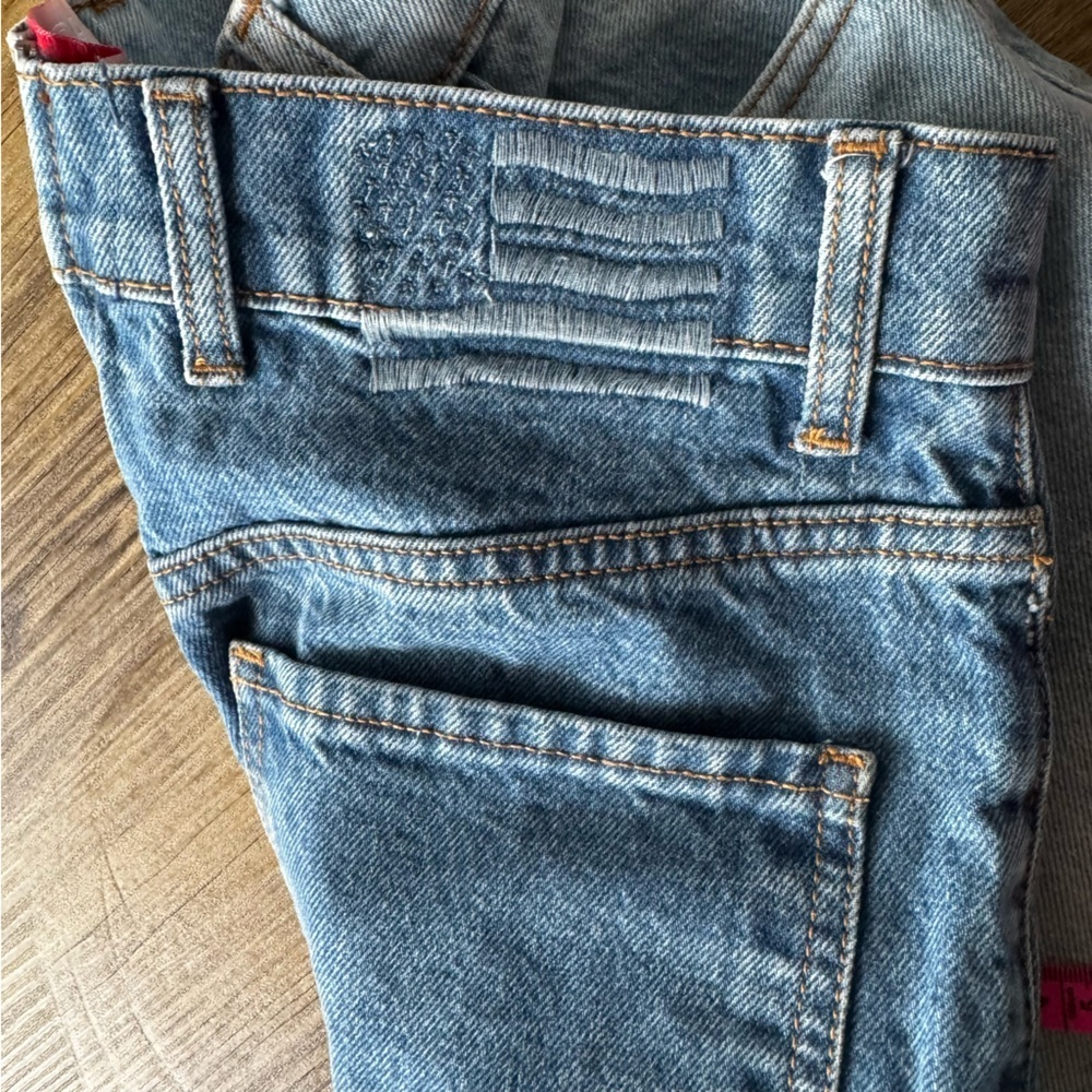 Revice Denim Yin Yang Two Tone Crop Jeans Size 28 - Picture 16 of 16